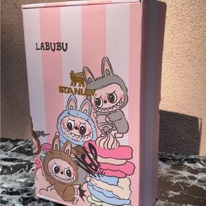 Stanley Pink Striped LaBuBu Character Thermal Cup
